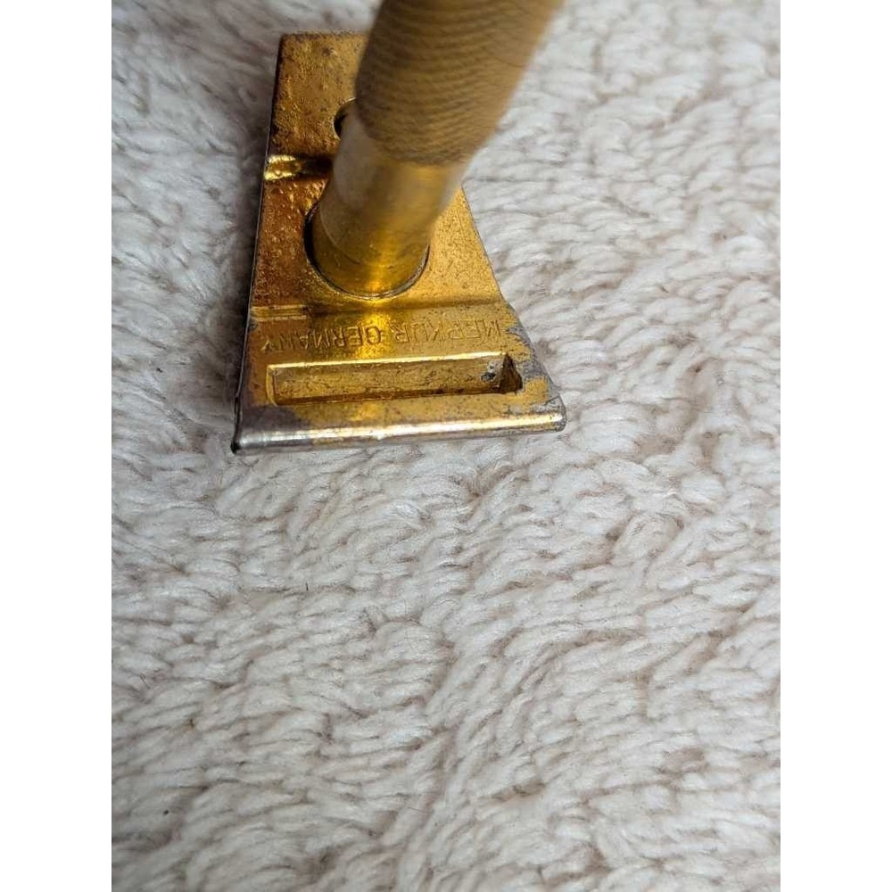 Merkur Solingen DE Safety Razor Gold Vintage German Double Edge Shaving Tool - Picture 2 of 10
